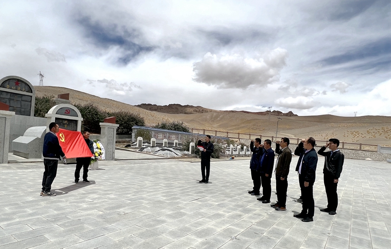 重溫入黨誓詞，弘揚(yáng) &ldquo;五種精神&rdquo; ----集團(tuán)公司考察組臨時(shí)黨支部與區(qū)研院西藏分公司黨支部共同舉行主題黨日活動(dòng)