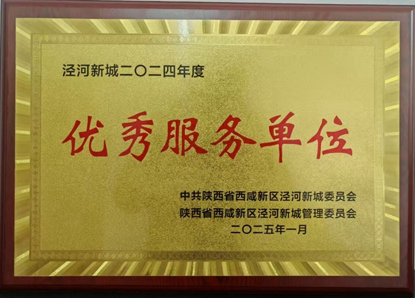 陜西地礦區(qū)研院有限公司榮獲涇河新城&ldquo;優(yōu)秀服務(wù)單位&rdquo;稱號